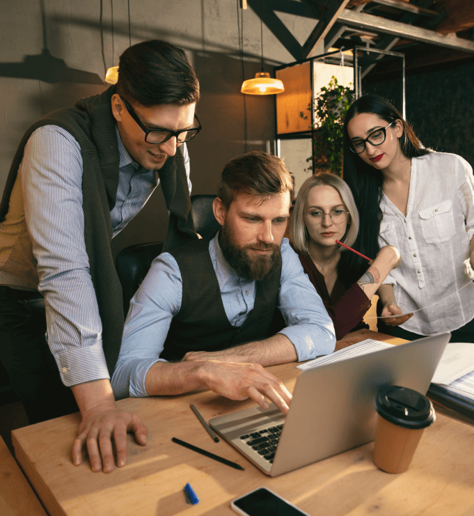 A professional workspace featuring modern technology and sleek design elements, emphasizing technical optimization capabilities